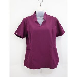 FIGS Top Women's Small Purple Inala Short Sleeve Scrub Shirt